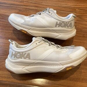 Womens Size 7.5B Hoka One One Transport Eggnog White Running Shoes 1123154 EEGG